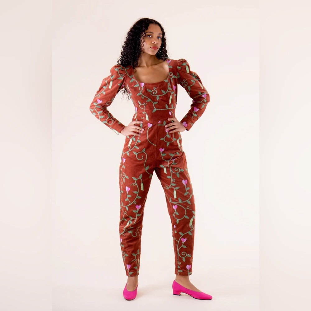 Samantha Pleet Fawn Jumpsuit in Hazelnut Size 2